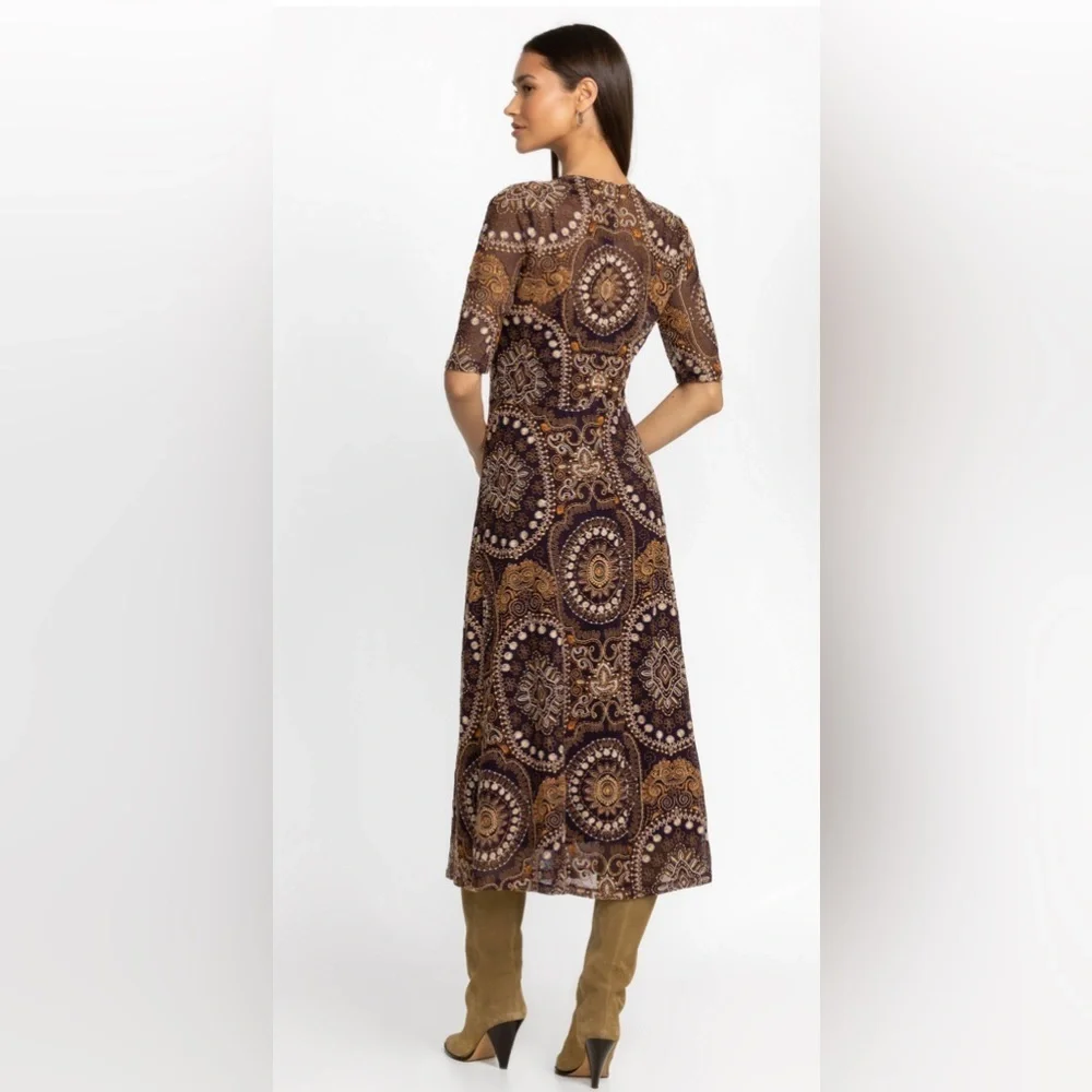 JOHNNY WAS LOVING IS EASY MESH EMBROIDERED DRESS - Picture 4 of 10